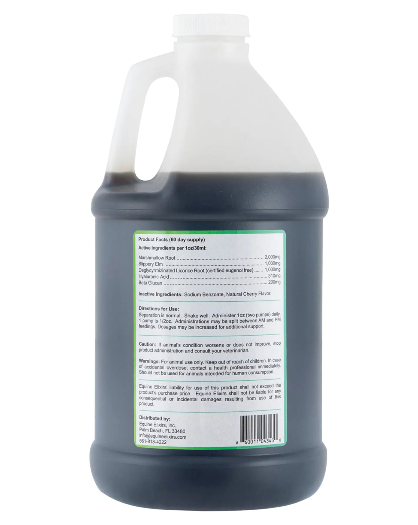 EQUINE ELIXIRS INC Equine Elixirs Slimer Liquid Gastric Support