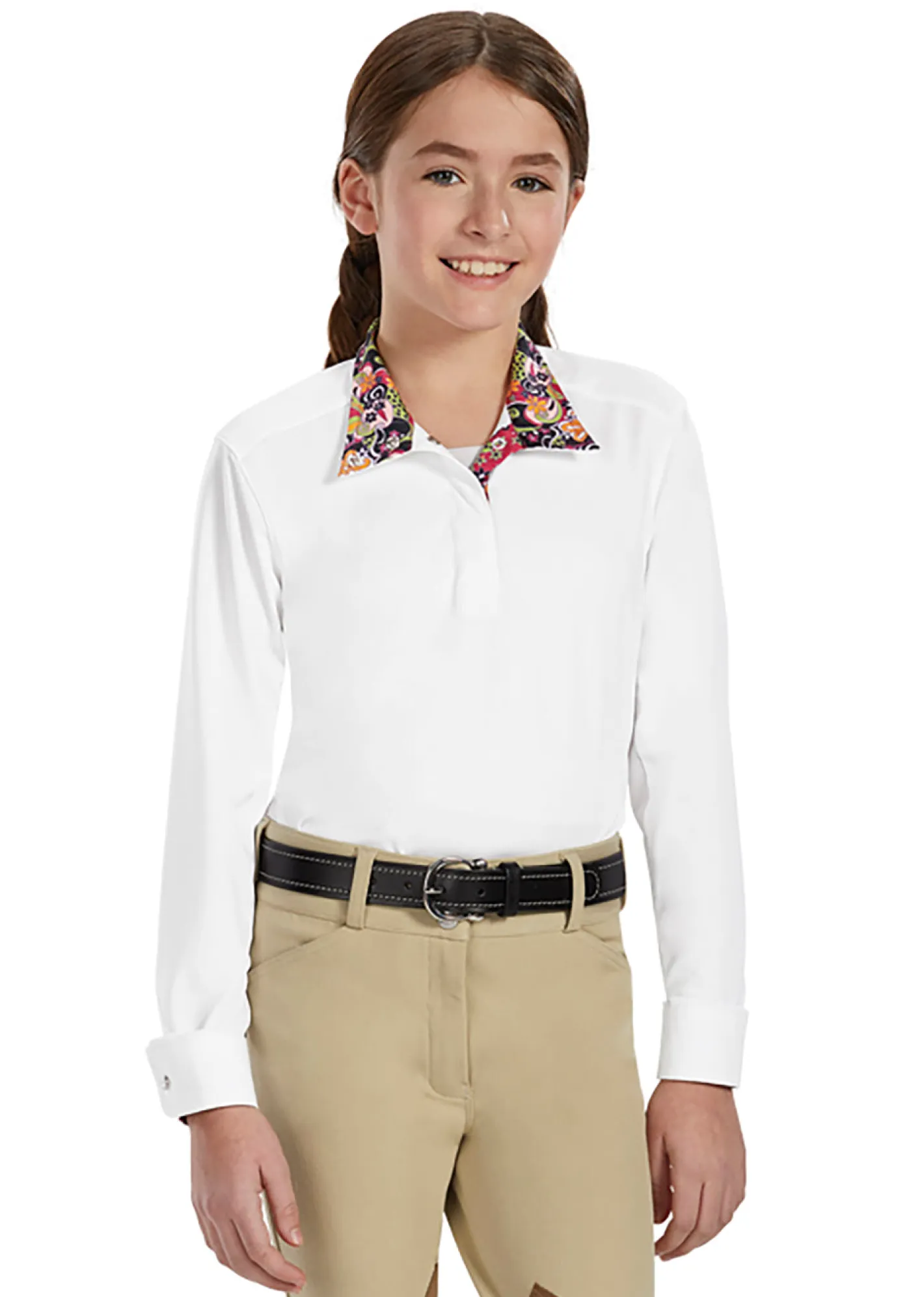 Kids ESSEX CLASSICS Girls’ Talent Yarn® Long Sleeve Show Shirt