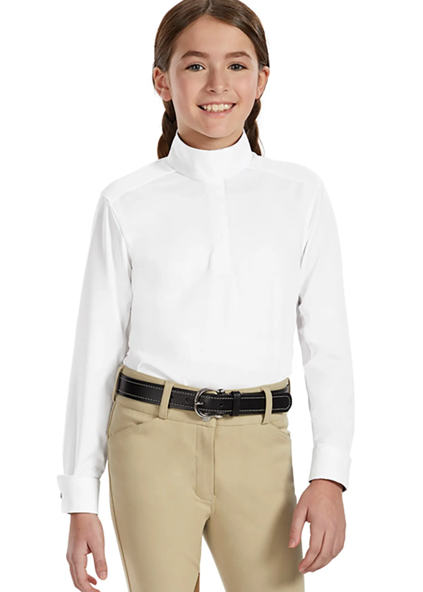 Kids ESSEX CLASSICS Girls’ Talent Yarn® Long Sleeve Show Shirt