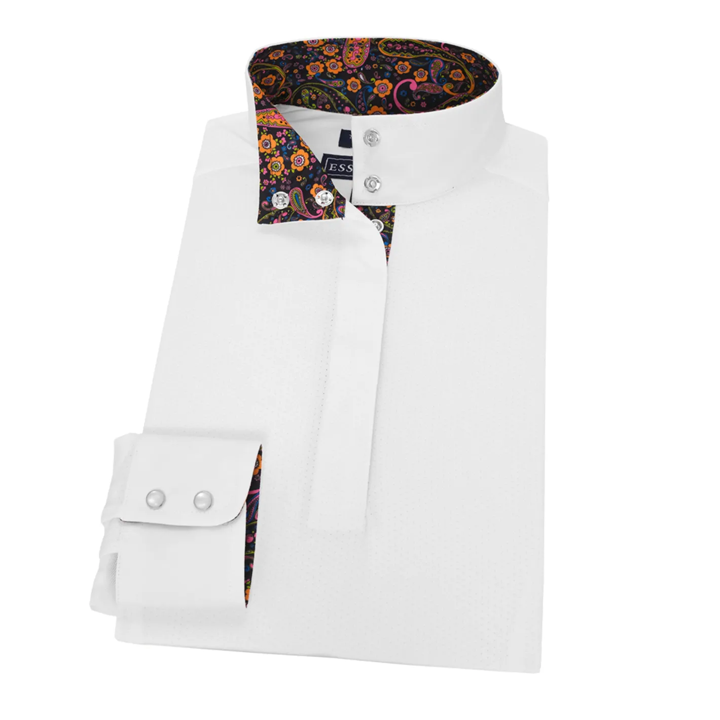 ESSEX CLASSICS Ladies’ Talent Yarn® Straight Collar Long Sleeve Show Shirt