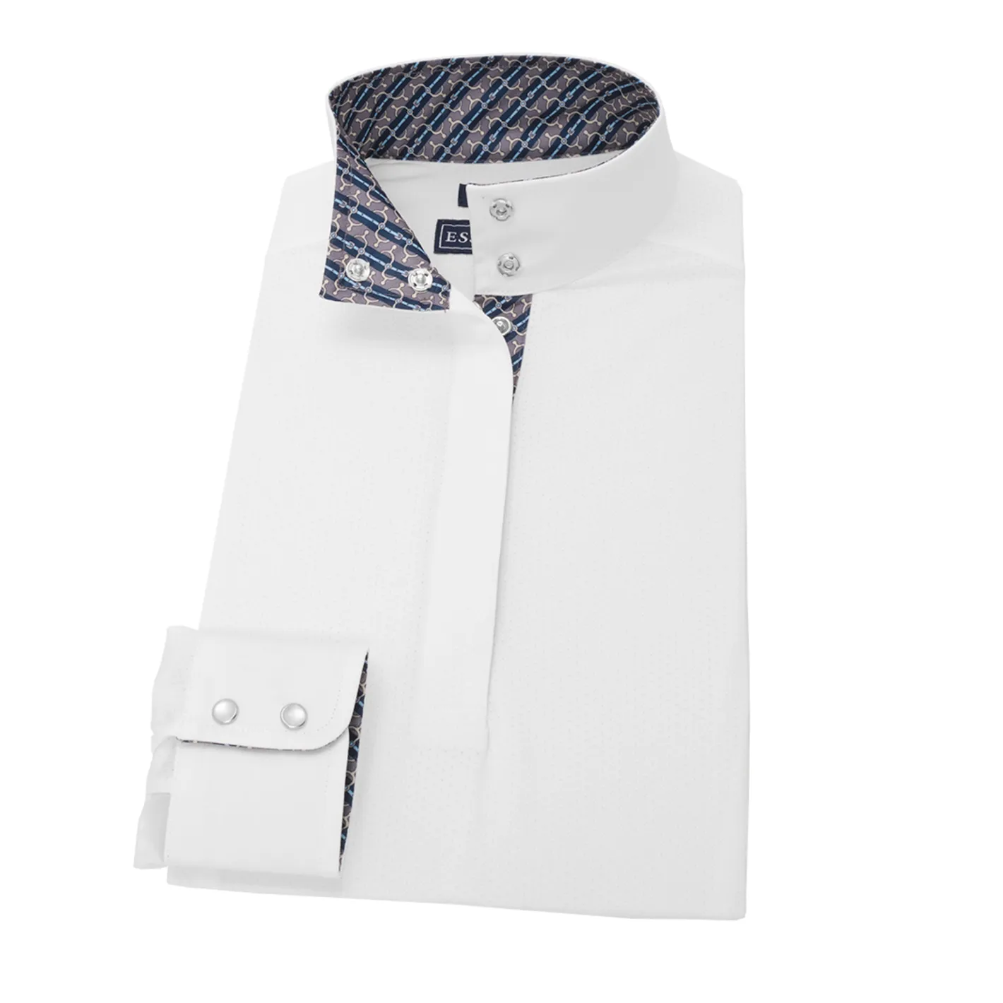ESSEX CLASSICS Ladies’ Talent Yarn® Straight Collar Long Sleeve Show Shirt