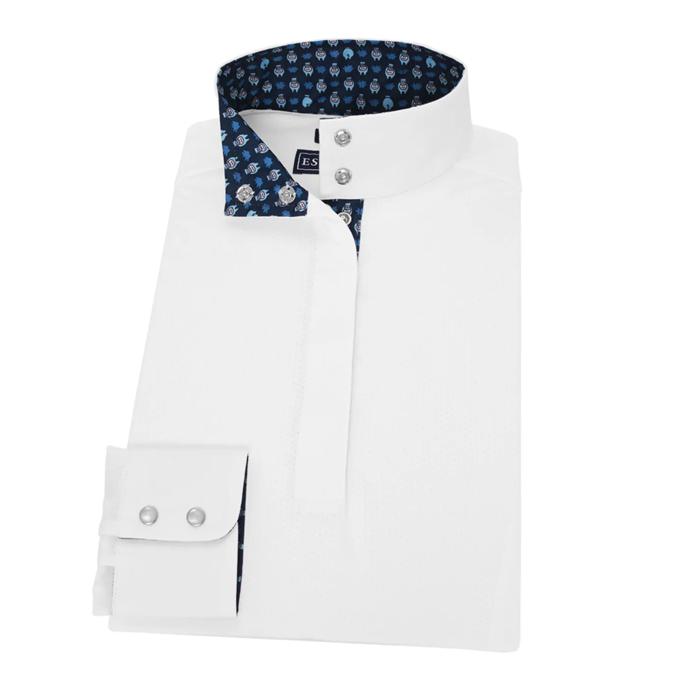 ESSEX CLASSICS Ladies’ Talent Yarn® Straight Collar Long Sleeve Show Shirt