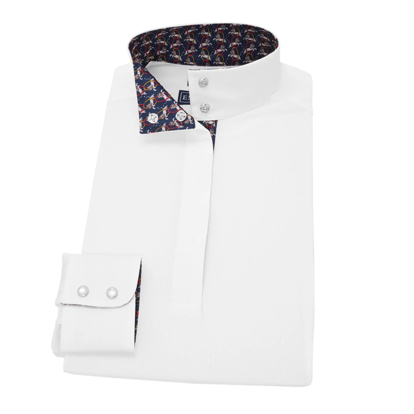 ESSEX CLASSICS Ladies’ Talent Yarn® Straight Collar Long Sleeve Show Shirt