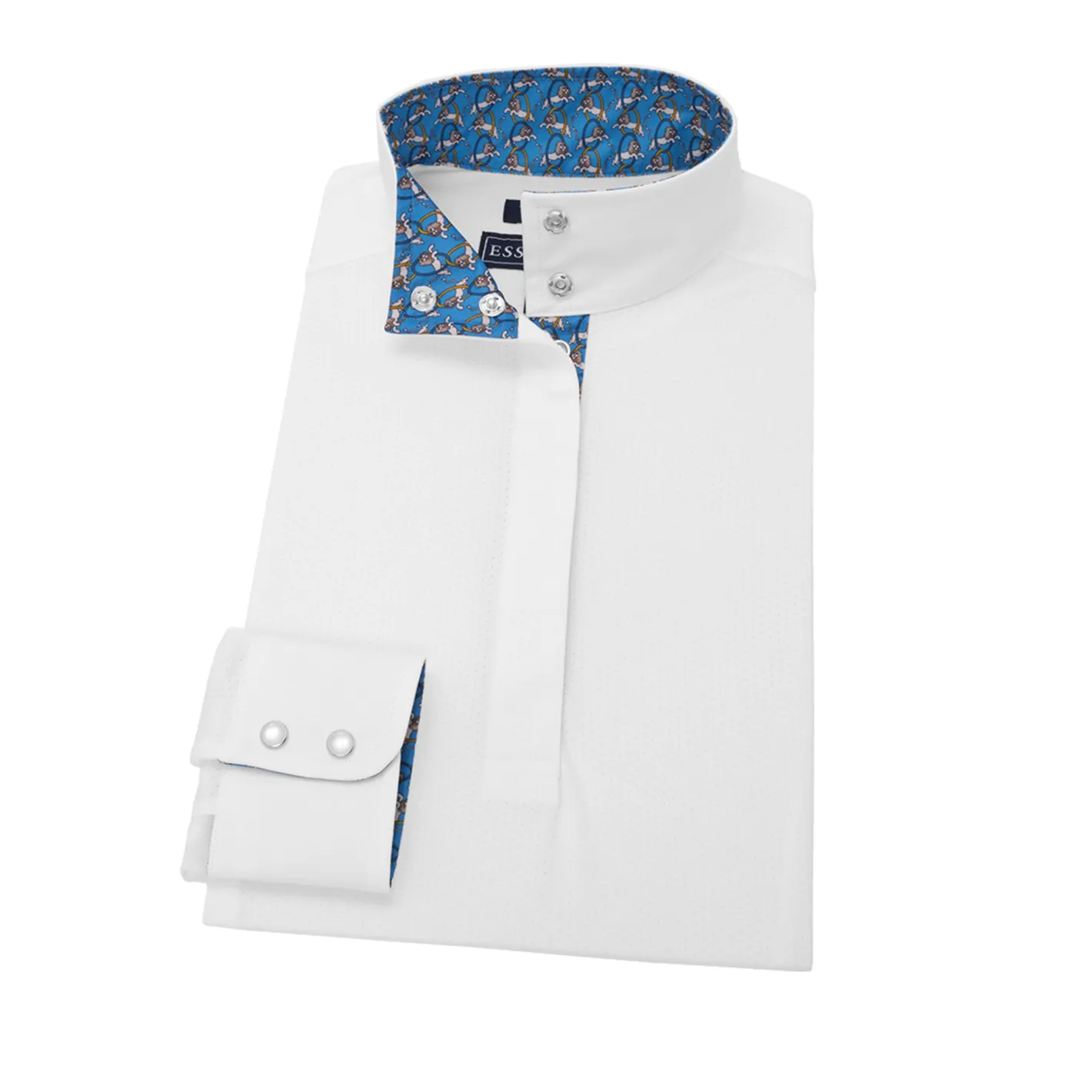ESSEX CLASSICS Ladies’ Talent Yarn® Straight Collar Long Sleeve Show Shirt