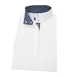 ESSEX CLASSICS Ladies’ Talent Yarn® Straight Collar Short Sleeve Show Shirt