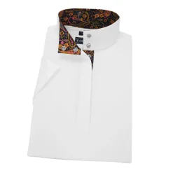 ESSEX CLASSICS Ladies’ Talent Yarn® Straight Collar Short Sleeve Show Shirt