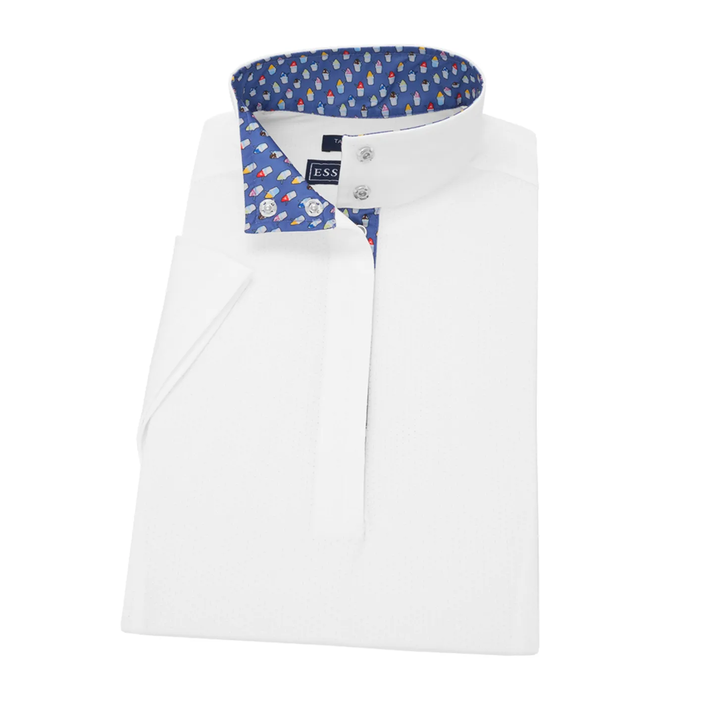 ESSEX CLASSICS Ladies’ Talent Yarn® Straight Collar Short Sleeve Show Shirt
