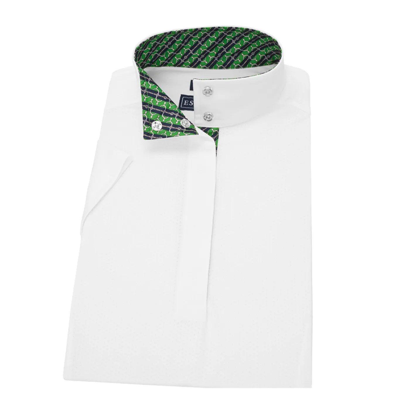 ESSEX CLASSICS Ladies’ Talent Yarn® Straight Collar Short Sleeve Show Shirt