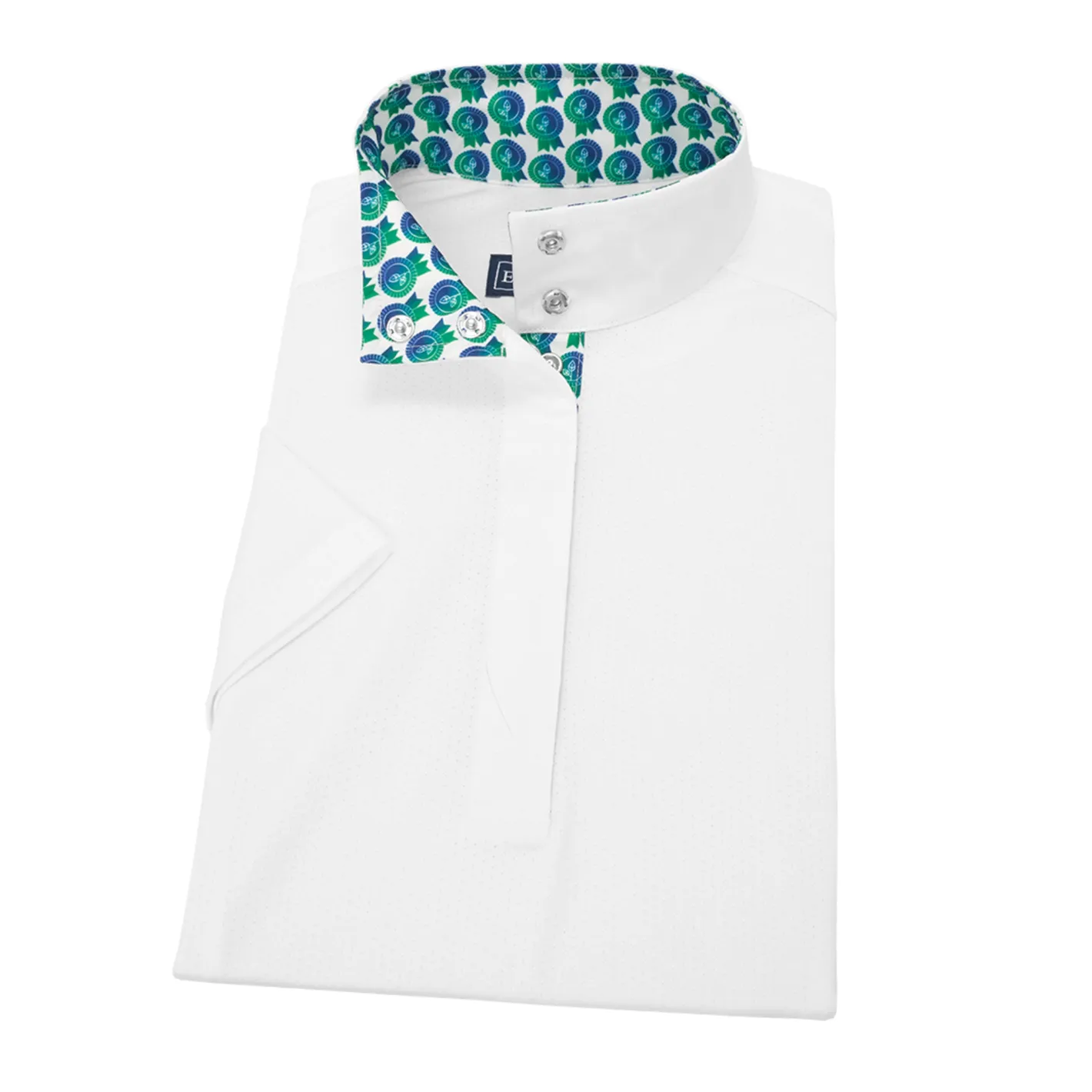 ESSEX CLASSICS Ladies’ Talent Yarn® Straight Collar Short Sleeve Show Shirt