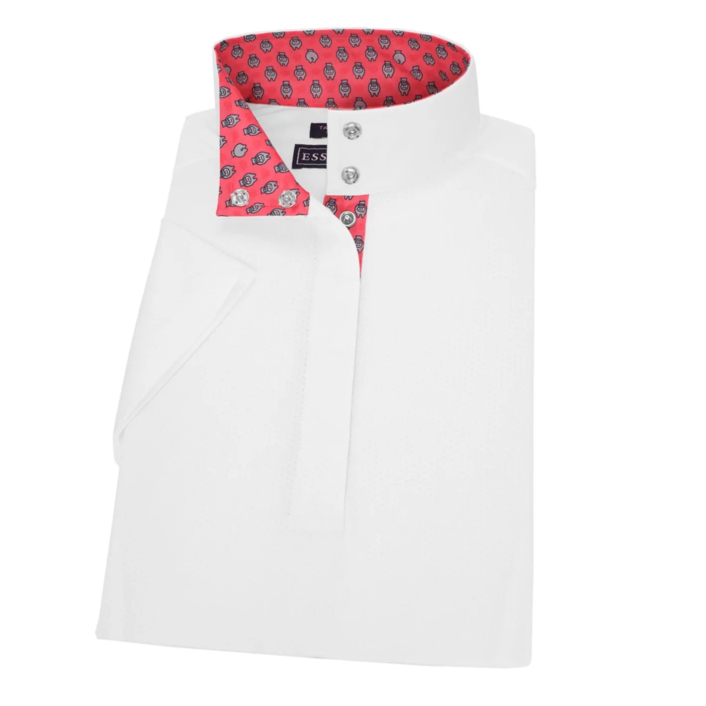 ESSEX CLASSICS Ladies’ Talent Yarn® Straight Collar Short Sleeve Show Shirt