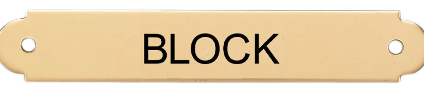 DOVER DROPSHIP Fancy Halter Nameplate - 1 or 2 lines