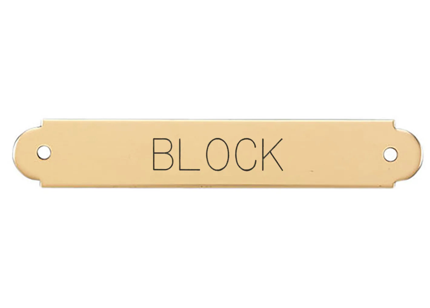 DOVER DROPSHIP Fancy Halter Nameplate - 1 or 2 lines