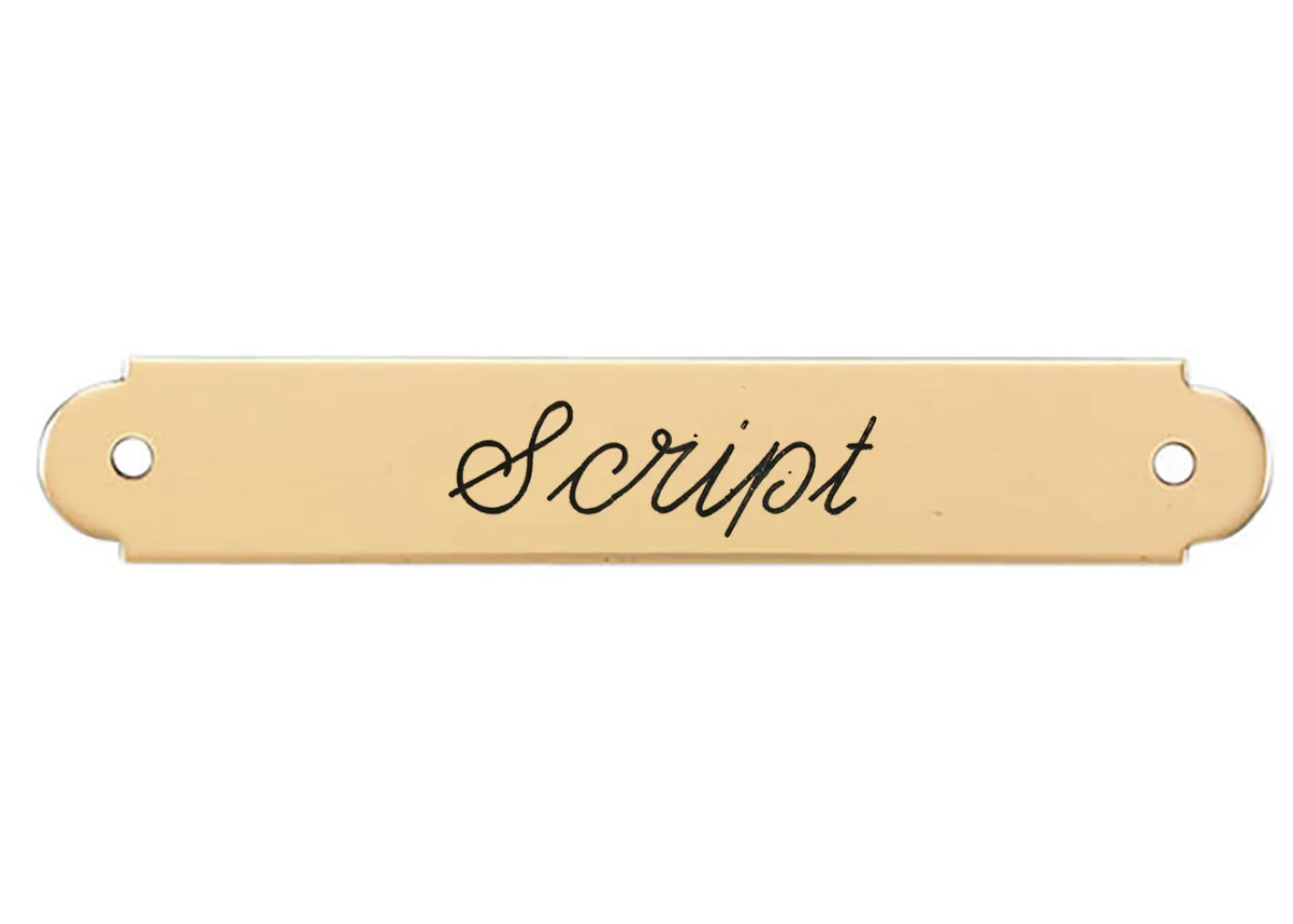DOVER DROPSHIP Fancy Halter Nameplate - 1 or 2 lines