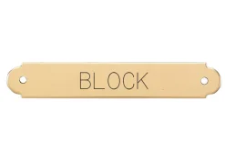 DOVER DROPSHIP Fancy Halter Nameplate - 3 lines