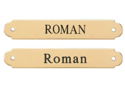 DOVER DROPSHIP Fancy Halter Nameplate - 3 lines