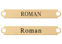 DOVER DROPSHIP Fancy Martingale Nameplate