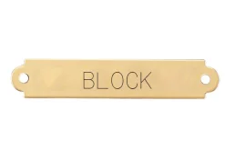 DOVER DROPSHIP Fancy Saddle Nameplate