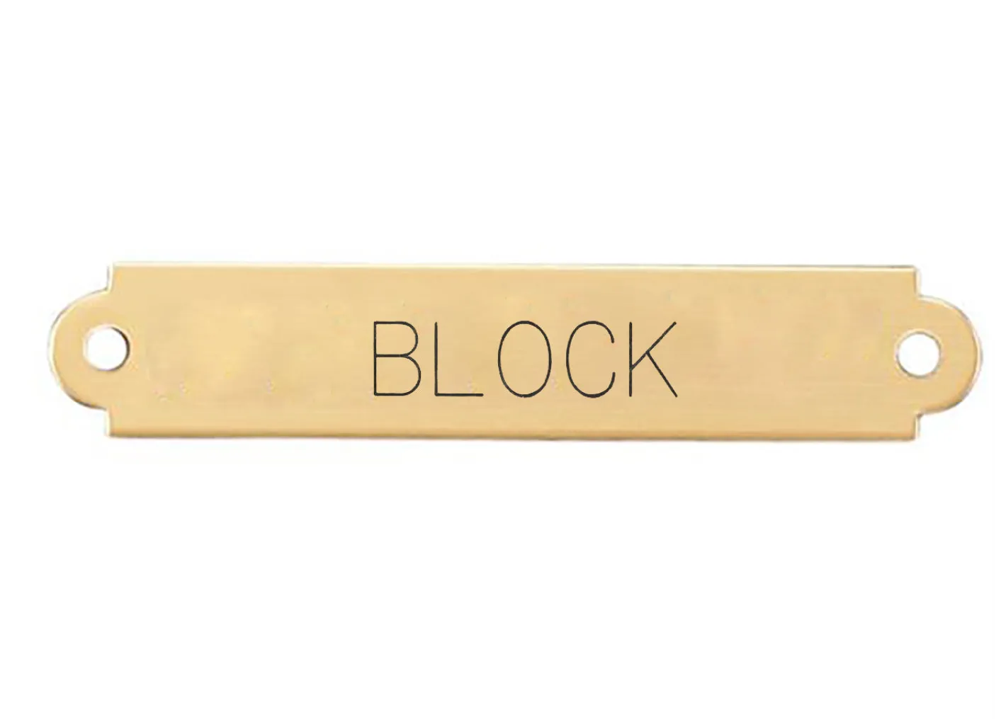 DOVER DROPSHIP Fancy Saddle Nameplate