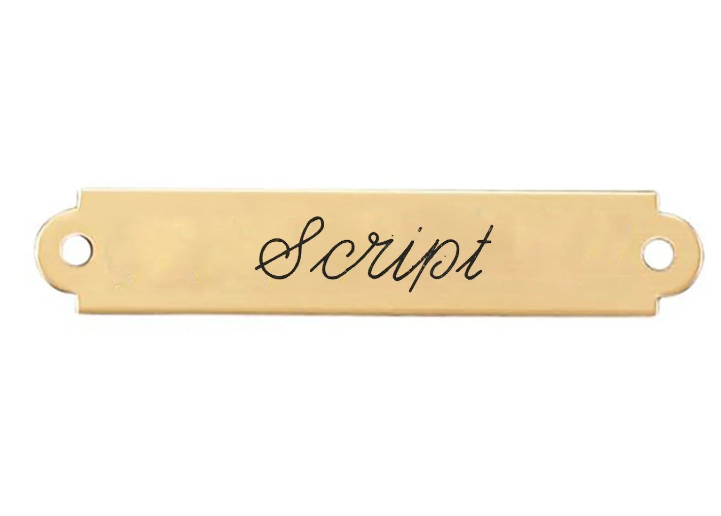 DOVER DROPSHIP Fancy Saddle Nameplate