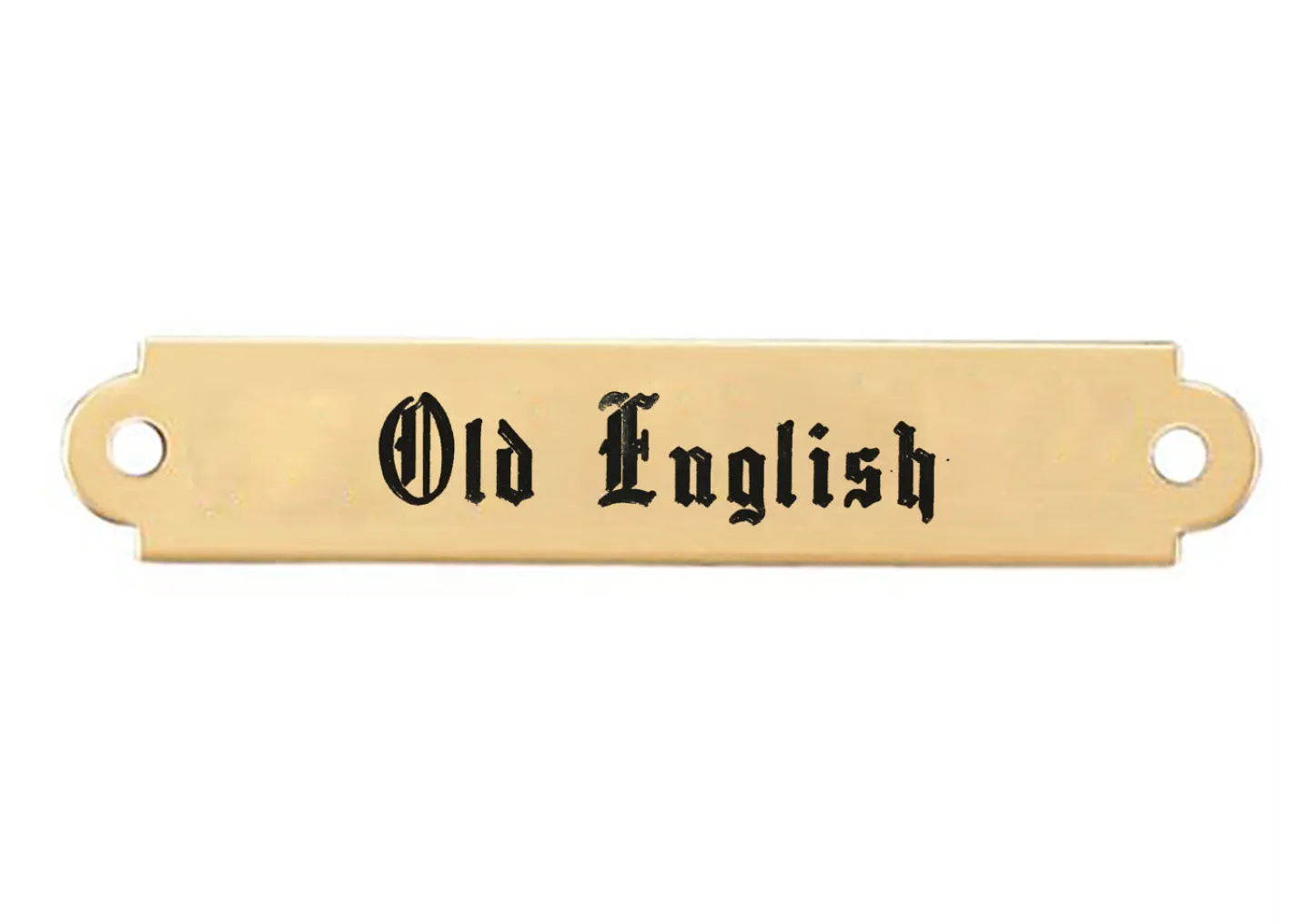 DOVER DROPSHIP Fancy Saddle Nameplate