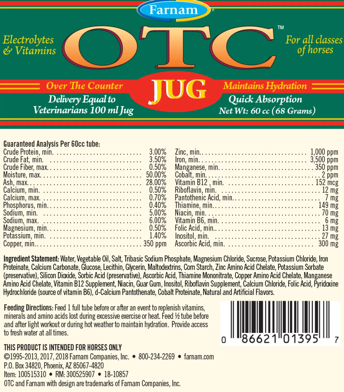 ANIMAL HEALTH INT Farnam® OTC Jug™ Paste