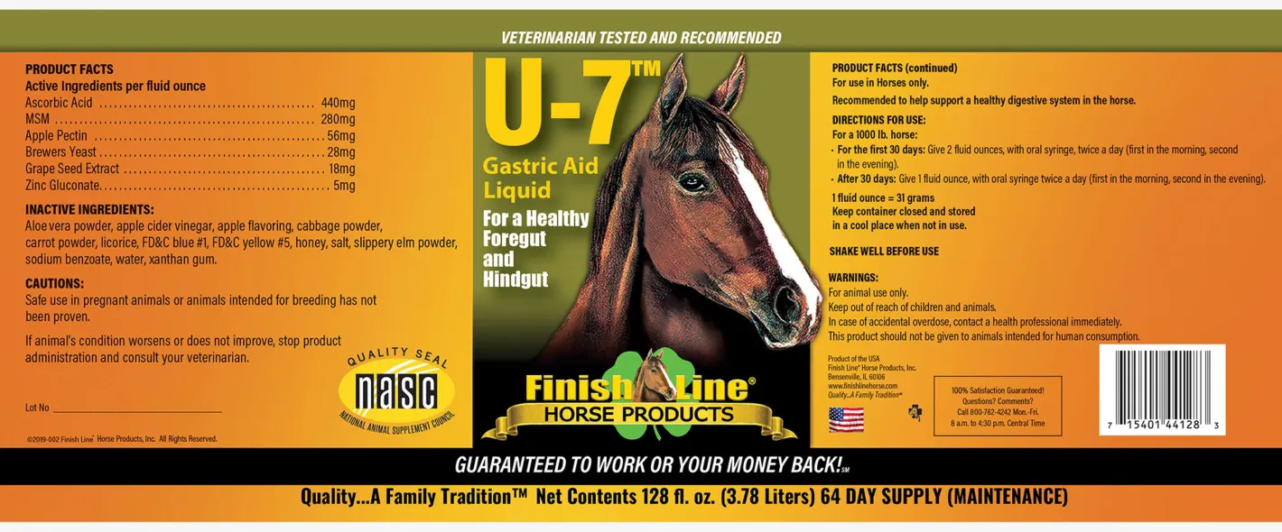 ANIMAL HEALTH INT Finish Line® U-7 Gastric Aid™ Liquid