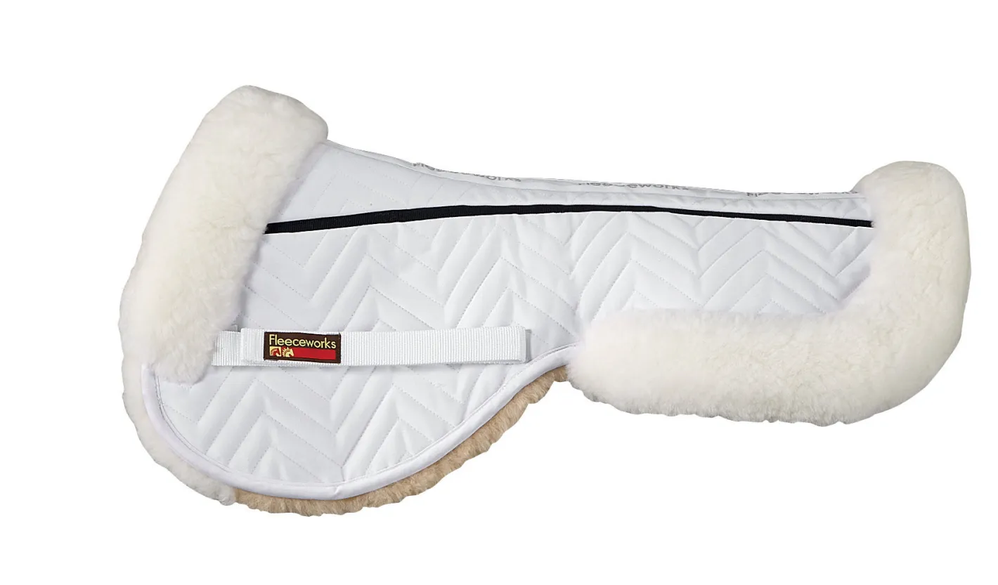 FLEECEWORKS ™ FXK Technology Classic Sheepskin Half Pad with Rolled Edges