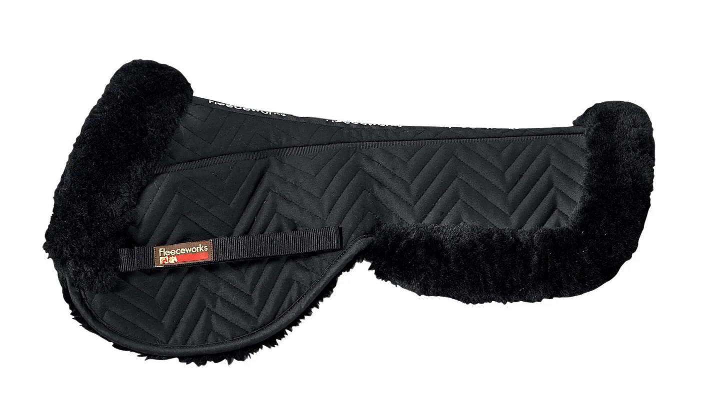 FLEECEWORKS ™ FXK Technology Classic Sheepskin Half Pad with Rolled Edges
