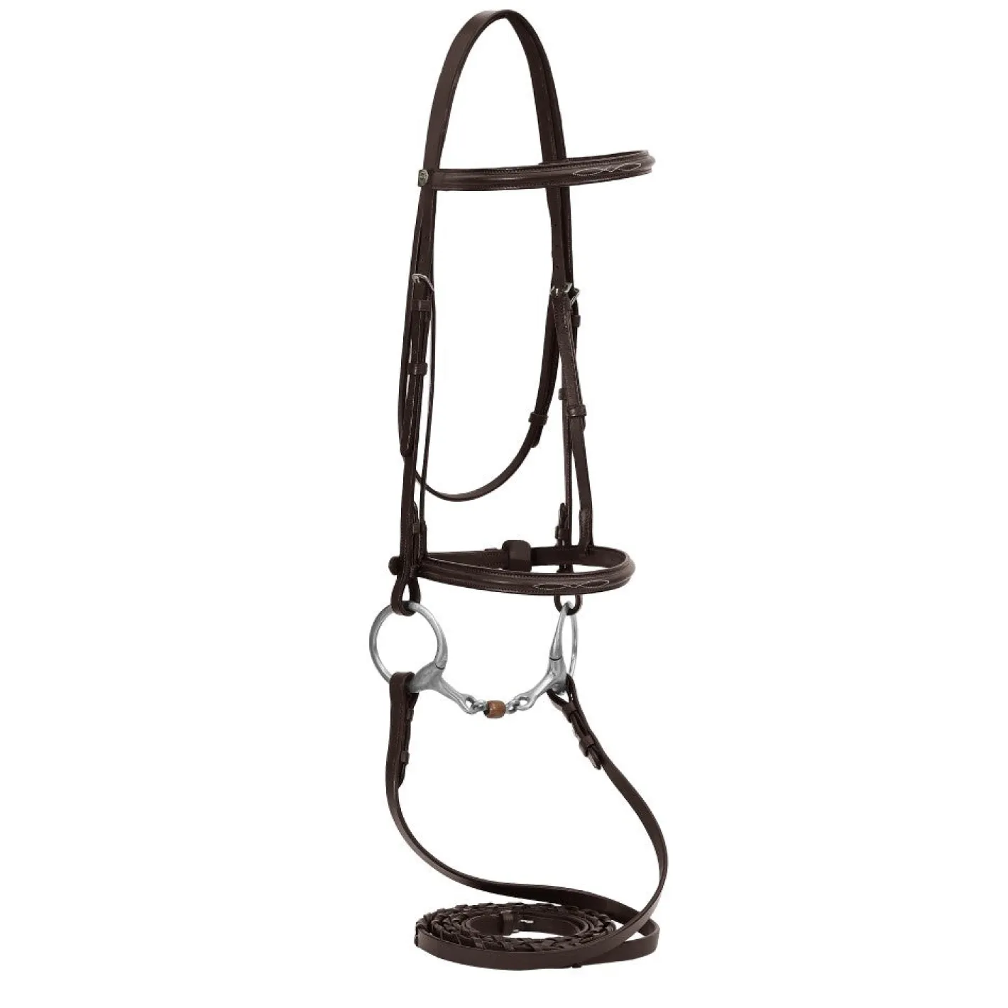 JPC EQUESTRIAN HDR Advantage Fancy Raised Snaffle Bridle with Laced Reins