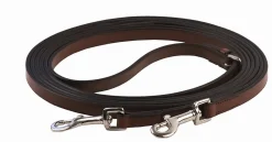 JPC EQUESTRIAN Henri de Rivel Breastplate Draw Reins - Full Leather with Breastplate Snap
