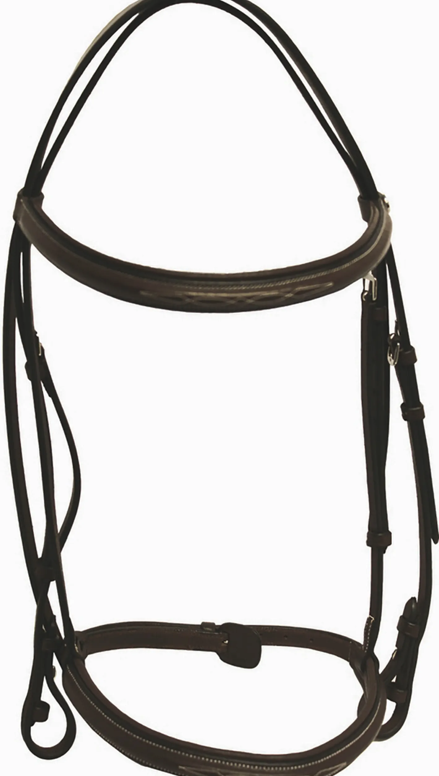 JPC EQUESTRIAN Henri de Rivel Fancy Raised Padded Bridle with Laced Reins