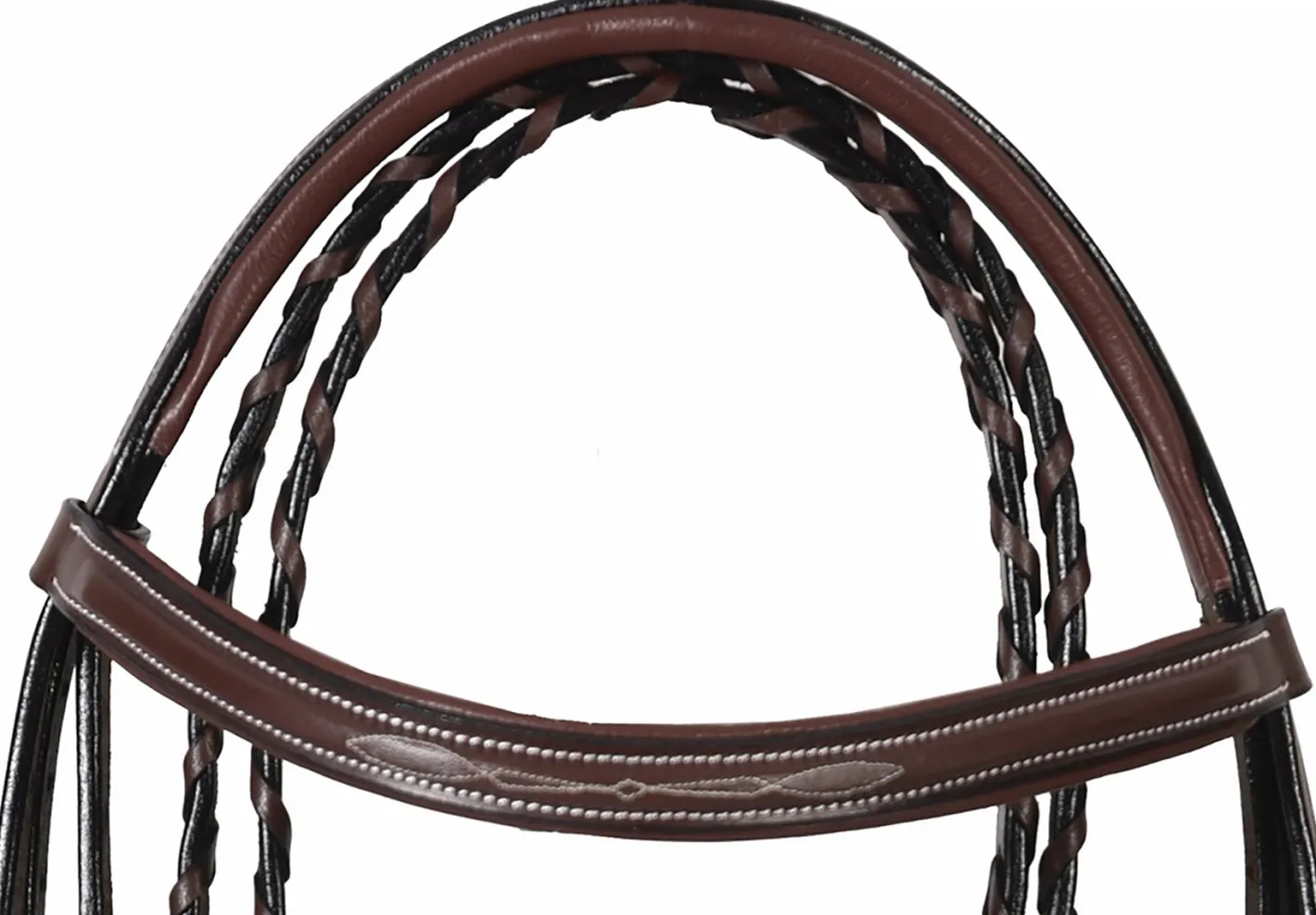 JPC EQUESTRIAN Henri de Rivel Mono Crown Bridle with Padded Wide Noseband