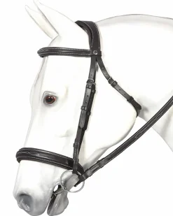 JPC EQUESTRIAN Henri de Rivel Mono Crown Bridle with Padded Wide Noseband