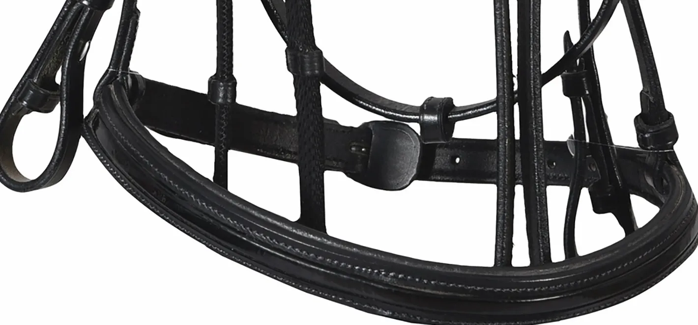 JPC EQUESTRIAN Henri de Rivel Piaffe Mono Crown Bridle with Flash Noseband & Patent Leather