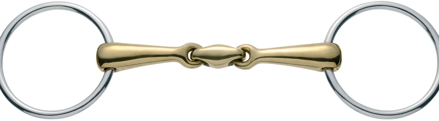 GEM-HERM SPRENGER Herm Sprenger® Copper Plus Double-Jointed Loose Ring Snaffle Bit (16mm)