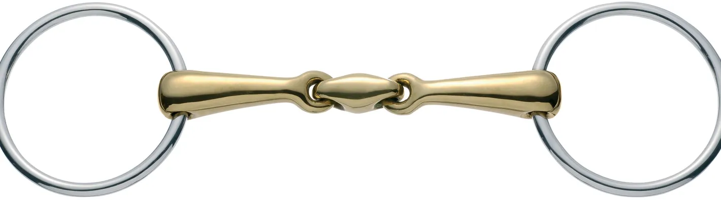 GEM-HERM SPRENGER Herm Sprenger® Copper Plus Double-Jointed Loose Ring Snaffle Bit (18mm)