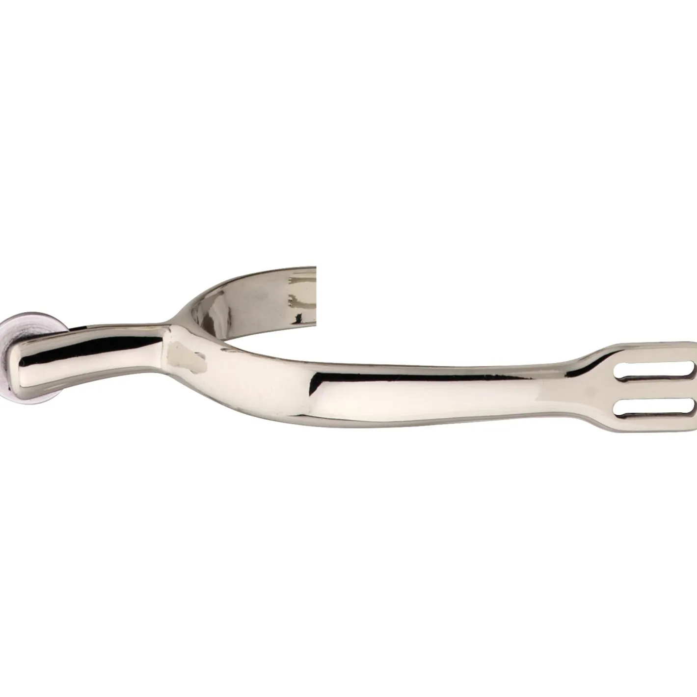 GEM-HERM SPRENGER Herm Sprenger® Ladies’ German Silver Dressage Rowel Spurs-45mm neck, big round rowel
