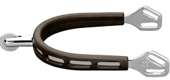 GEM-HERM SPRENGER Herm Sprenger® Ultra Fit Brown Grip Small Round Rowel Spurs