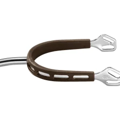 GEM-HERM SPRENGER Herm Sprenger® Ultra Fit Brown Grip Small Round Rowel Spurs