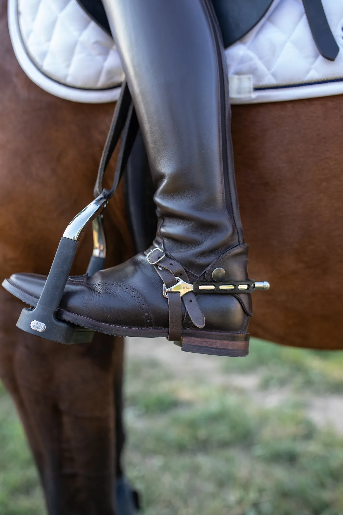 GEM-HERM SPRENGER Herm Sprenger® Ultra Fit Extra Grip Rounded End Spurs