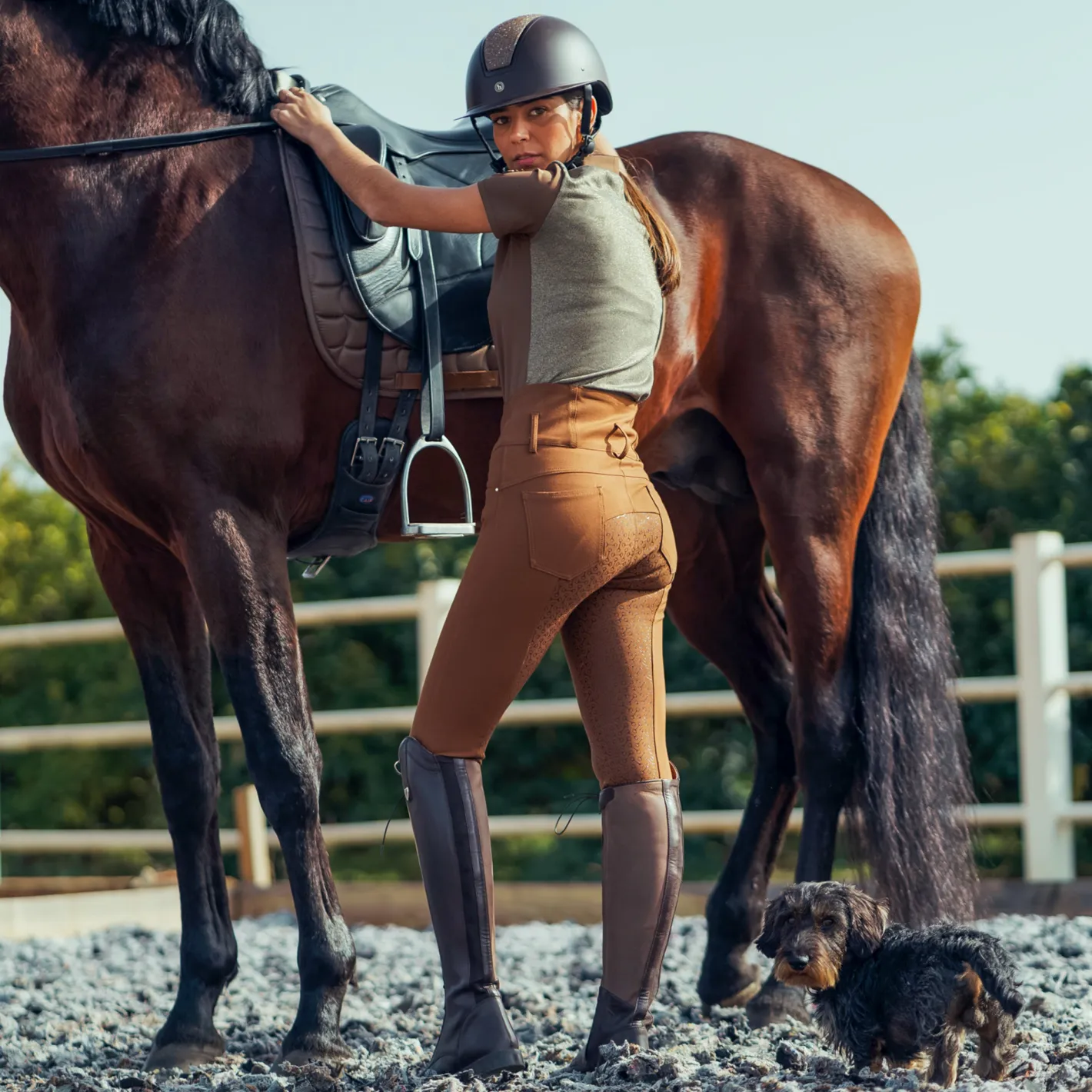 EQUINAVIA Horze Ladies' Tara High-Waist Full-Seat Breech