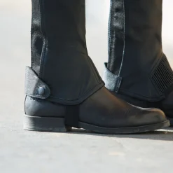 EQUINAVIA Horze Leather Half Chaps with Elastic