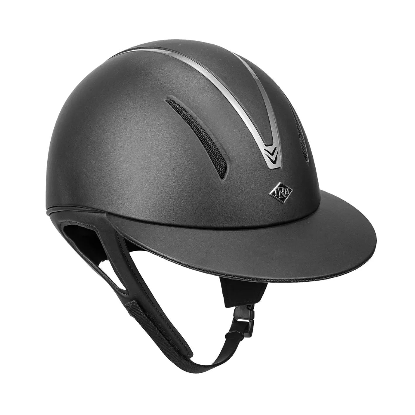 INT RIDING HELMET IRH® F1 Wide Brim Helmet with Leather Finish