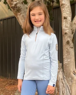 Kids TOKLAT ORIGINALS Irideon® Kids’ Thermaluxe Quarter-Zip Top