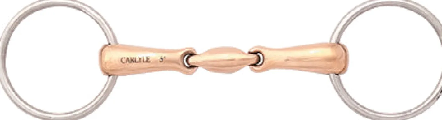 WEATHERBEETA JP by Korsteel® Oval Mouth Copper Loose Ring Snaffle Bit