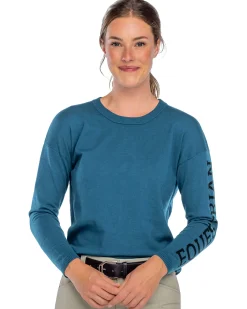 KASTEL DENMARK Ladies’ Crew Neck Equestrian Sweater - "Freya"