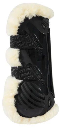 KENTUCKY HORSEWEAR Vegan Sheepskin Elastic Tendon Boots with Bamboo