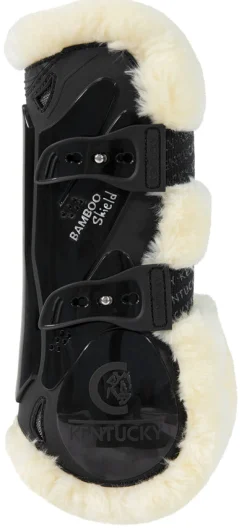 KENTUCKY HORSEWEAR Vegan Sheepskin Elastic Tendon Boots with Bamboo