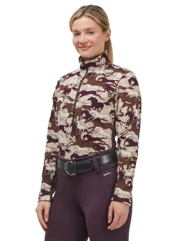 KERRITS ® Ladies’ Plush Printed Fleece Half-Zip Top