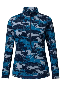KERRITS ® Ladies’ Plush Printed Fleece Half-Zip Top